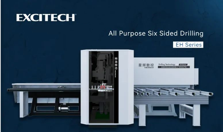 Kompozit technológia, Excitech nagyfelbontású technológia, egyetlen gép a hozzájutáshoz | minden körben hatoldalas fúrógép.